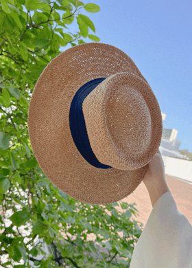 에틱 라탄 모자 (2color)